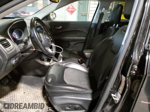 2018 Jeep Compass Latitude with VIN 3C4NJDBB7JT320932, listed as a Copart auction lot 49498265 with 70,829 mi miles and Salvage Title. Bid and sale history available at carsss.com. Image 7.