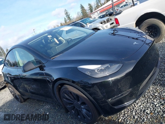 2022 Tesla Model Y Performance with VIN 7SAYGDEF0NF406262, listed as a IAAI auction lot 41132514 with 27,171 mi miles. Bid and sale history available at carsss.com. Image 14.