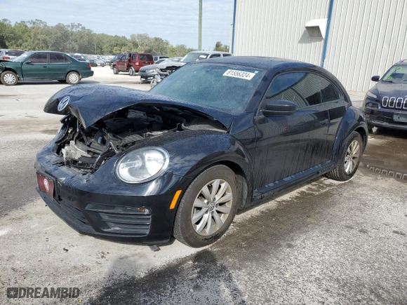 2017 Volkswagen Beetle 1.8T Fleet with VIN 3VWF17AT7HM624649, listed as a Copart auction lot 81556324 with 71,599 mi miles and Salvage Title. Bid and sale history available at carsss.com. Image 1.