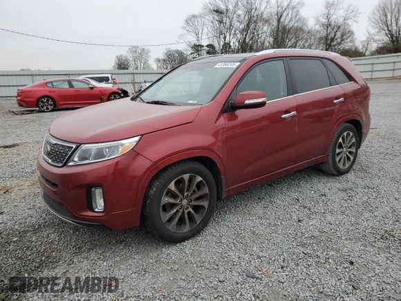 2015 Kia Sorento SX with VIN 5XYKW4A70FG637550, listed as a Copart auction lot 41366245 with 117,592 mi miles and Salvage Title. Bid and sale history available at carsss.com. Image 1.