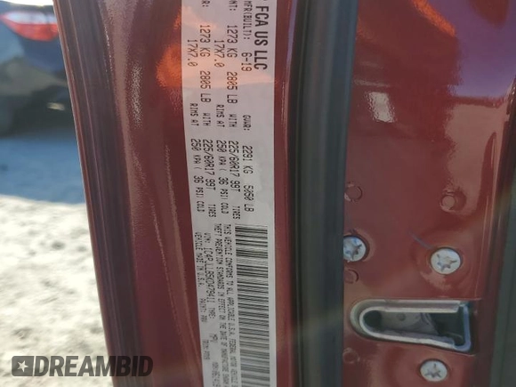 2019 Jeep Cherokee Latitude Plus with VIN 1C4PJLLB5KD479411, listed as a Copart auction lot 47528525 with 76,478 mi miles and Salvage Title. Bid and sale history available at DreamBid. Image 14.