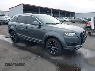 2013 Audi Q7 3.0L TDI Premium Plus with VIN WA1LMAFE0DD011857, listed as a IAAI auction lot 41537175 with 118,604 mi miles. Bid and sale history available at carsss.com. Image 1.