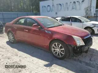 2008 Cadillac CTS RWD w/1SB with VIN 1G6DV57V480211590, listed as a Copart auction lot 76573594 with 0 mi miles and Salvage Title. Bid and sale history available at carsss.com. Image 4.