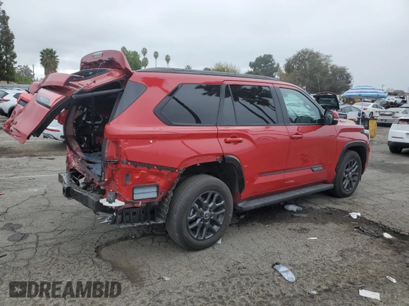 2024 Toyota Sequoia SR5 with VIN 7SVAAABA8RX022013, listed as a Copart auction lot 82643514 with 17,277 mi miles and Salvage Title. Bid and sale history available at carsss.com. Image 3.