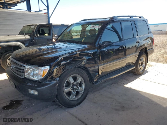 2006 Toyota Land Cruiser with VIN JTEHT05J262098694, listed as a Copart auction lot 49923375 with 174,779 mi miles and Salvage Title. Bid and sale history available at carsss.com. Image 1.