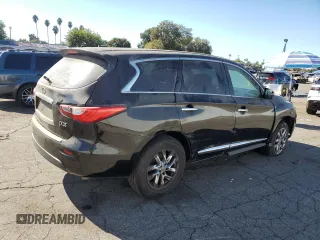 2013 Infiniti JX35 with VIN 5N1AL0MN8DC312021, listed as a Copart auction lot 77219714 with 137,841 mi miles and Salvage Title. Bid and sale history available at carsss.com. Image 3.