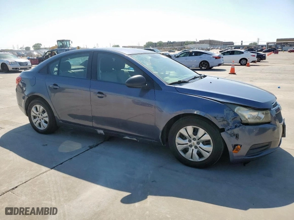 2013 Chevrolet Cruze LS with VIN 1G1PA5SH5D7293928, listed as a Copart auction lot 52343865 with 125,228 mi miles and Clean Title. Bid and sale history available at carsss.com. Image 4.