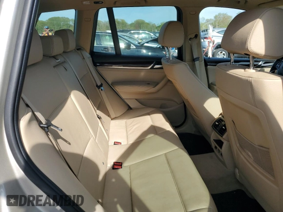 2015 BMW X3 xDrive28i with VIN 5UXWX9C50F0D46867, listed as a Copart auction lot 54896695 with 139,798 mi miles and Salvage Title. Bid and sale history available at DreamBid. Image 11.