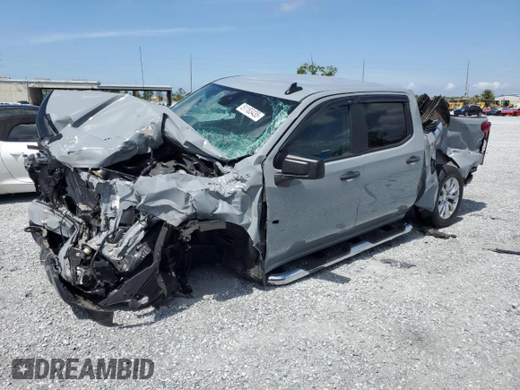 2024 Chevrolet Silverado 1500 Custom with VIN 3GCPABEK9RG126822, listed as a Copart auction lot 51183435 with Not Provided miles and Non Repairable. Bid and sale history available at DreamBid. Image 1.