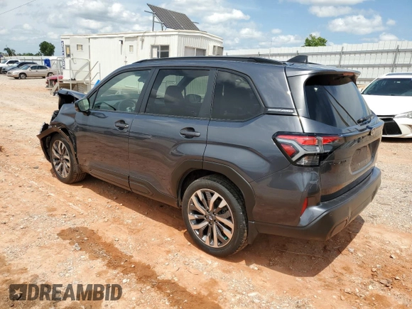 2025 Subaru Forester Touring с VIN JF2SLDTCXSH492278, выставлен на аукционе Copart как лот 59778025 с пробегом 10 447 миль миль и Списание • Salvage title. История ставок и продаж доступна на DreamBid. Изображение 2.