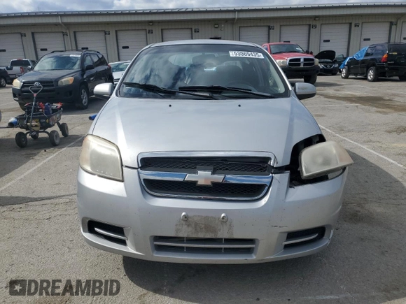 2007 Chevrolet Aveo LT with VIN KL1TG56687B114450, listed as a Copart auction lot 53069435 with 150,469 mi miles and Salvage title. Bid and sale history available at DreamBid. Image 5.