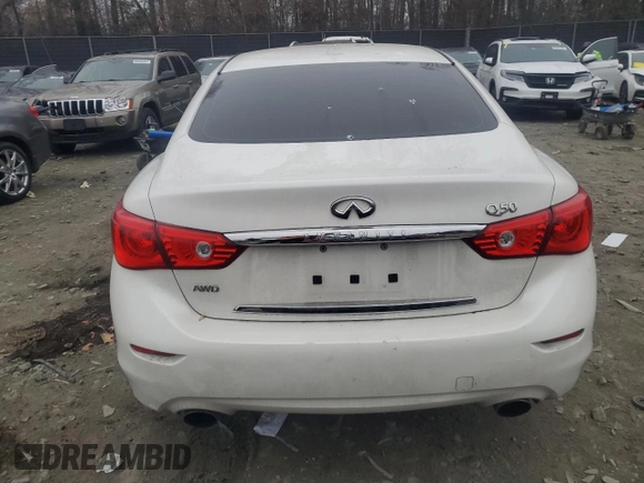 2016 Infiniti Q50 2.0t Premium with VIN JN1CV7AR0GM252213, listed as a Copart auction lot 84420874 with 100,763 mi miles and Salvage Title. Bid and sale history available at carsss.com. Image 6.