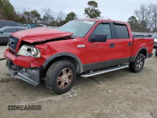 2004 Ford F-150 XLT with VIN 1FTPW14504KD30921, listed as a Copart auction lot 44885195 with 187,237 mi miles and Salvage Title. Bid and sale history available at carsss.com. Image 1.