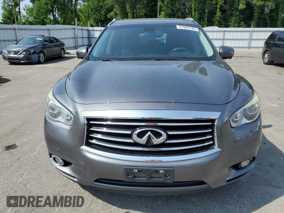 2015 Infiniti QX60 with VIN 5N1AL0MM4FC512128, listed as a Copart auction lot 57683725 with 148,406 mi miles and Salvage title. Bid and sale history available at DreamBid. Image 5.