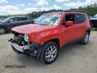 2017 Jeep Renegade Latitude with VIN ZACCJBBB9HPF93903, listed as a Copart auction lot 56180255 with 89,090 mi miles and Salvage title. Bid and sale history available at DreamBid. Image 1.
