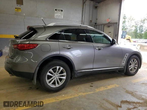 2009 Infiniti FX35 with VIN JNRAS18U29M100117, listed as a Copart auction lot 72066694 with 153,611 mi miles and Salvage Title. Bid and sale history available at carsss.com. Image 3.