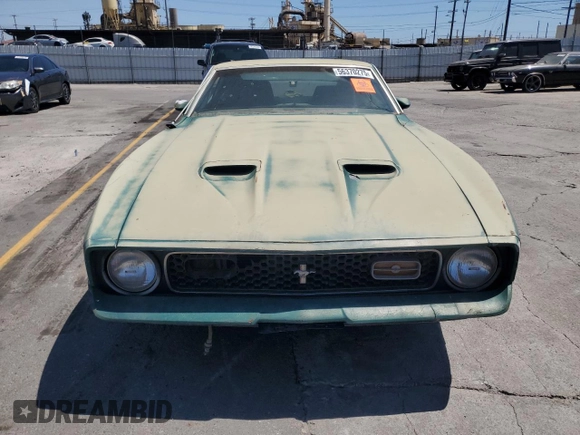 1971 Ford Mustang z VIN 1F05J133031, wystawiony jako Copart lot #56370275 z przebiegiem 14 342 mil mil oraz Czysty tytuł • Clean title. Historia ofert i sprzedaży dostępna na DreamBid. Obrazek 5.