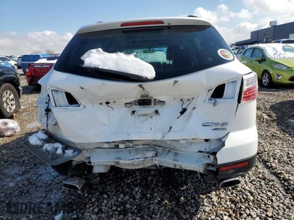 2012 Mazda CX-9 Touring with VIN JM3TB3CA6C0367655, listed as a Copart auction lot 46128995 with 0 mi miles and Salvage Title. Bid and sale history available at carsss.com. Image 6.