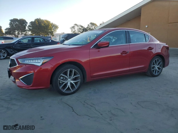 2019 Acura ILX w/Premium Pkg with VIN 19UDE2F72KA001958, listed as a Copart auction lot 42586095 with 0 mi miles and Salvage Title. Bid and sale history available at carsss.com. Image 1.