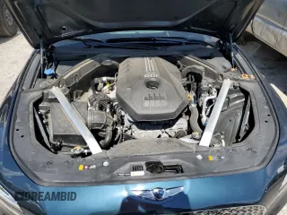 2022 Genesis G70 2.0T with VIN KMTG34TA9NU091742, listed as a Copart auction lot 61888064 with 18,349 mi miles and Salvage Title. Bid and sale history available at DreamBid. Image 11.