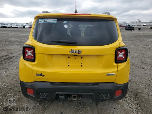 2017 Jeep Renegade Altitude with VIN ZACCJABB7HPF52275, listed as a Copart auction lot 45381965 with 96,201 mi miles and Salvage Title. Bid and sale history available at carsss.com. Image 6.