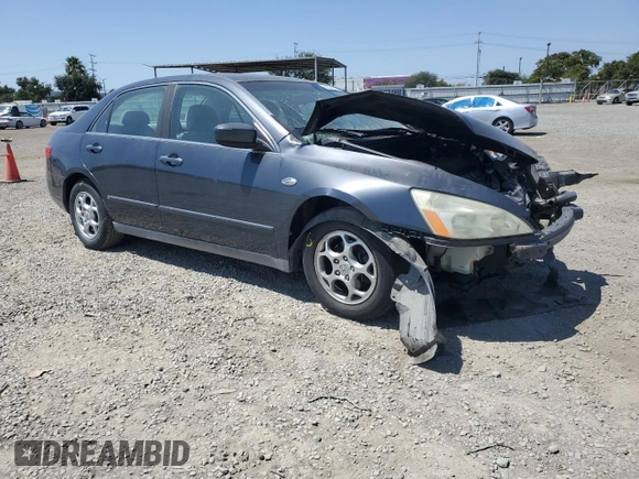 2005 Honda Accord LX with VIN 1HGCM56415A065869, listed as a Copart auction lot 62501495 with Not provided miles and Salvage title. Bid and sale history available at DreamBid. Image 4.