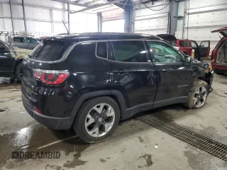 2020 Jeep Compass Limited with VIN 3C4NJCCB2LT169140, listed as a Copart auction lot 58001495 with 97,379 mi miles and Salvage title. Bid and sale history available at DreamBid. Image 3.