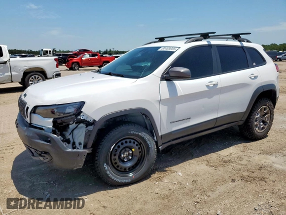 2020 Jeep Cherokee Trailhawk с VIN 1C4PJMBX4LD609103, выставлен на аукционе Copart как лот 60469955 с пробегом 70 179 миль миль и Списание • Salvage title. История ставок и продаж доступна на DreamBid. Изображение 1.