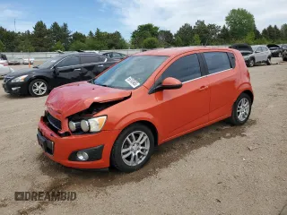 2012 Chevrolet Sonic LT with VIN 1G1JC6SH6C4136902, listed as a Copart auction lot 56192465 with 141,188 mi miles and Salvage title. Bid and sale history available at DreamBid. Image 1.