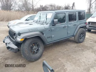 2024 Jeep Wrangler Sport S with VIN 1C4PJXDG7RW263740, listed as a IAAI auction lot 41551988 with 5,122 mi miles and . Bid and sale history available at DreamBid. Image 17.