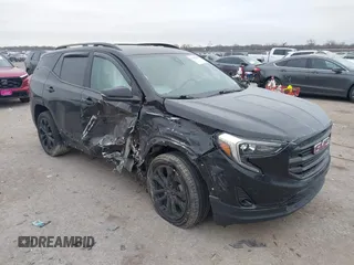 2021 GMC Terrain SLT with VIN 3GKALVEV8ML356416, listed as a IAAI auction lot 41412180 with 45,053 mi miles and . Bid and sale history available at carsss.com. Image 1.