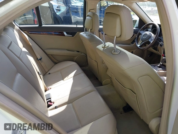 2012 Mercedes-Benz C C 300 Sport with VIN WDDGF8BB9CR230328, listed as a IAAI auction lot 42024792 with 129,739 mi miles. Bid and sale history available at carsss.com. Image 8.
