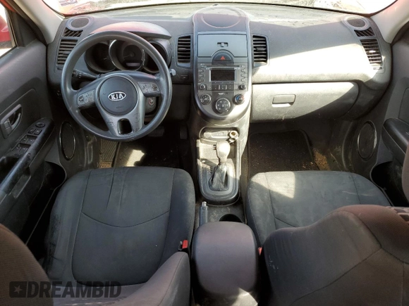2011 Kia Soul + with VIN KNDJT2A28B7201453, listed as a Copart auction lot 48331835 with 0 mi miles and Salvage Title. Bid and sale history available at carsss.com. Image 8.