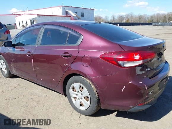 2017 Kia Forte LX with VIN 3KPFK4A75HE148512, listed as a IAAI auction lot 41869999 with 108,956 mi miles. Bid and sale history available at carsss.com. Image 3.
