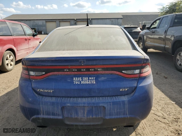 2013 Dodge Dart GT with VIN 1C3CDFCB3DD340862, listed as a Copart auction lot 71541744 with 123,443 mi miles and Clean Title. Bid and sale history available at carsss.com. Image 6.
