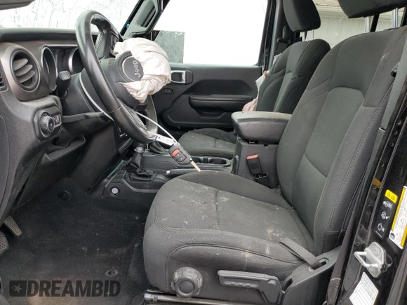 2020 Jeep Wrangler Unlimited Sport S with VIN 1C4HJXDN1LW198880, listed as a Copart auction lot 57817025 with Not provided miles and Salvage title. Bid and sale history available at DreamBid. Image 7.