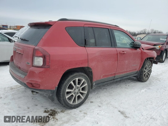 2017 Jeep Compass Sport with VIN 1C4NJCBA6HD166005, listed as a Copart auction lot 87906275 with Not Provided miles and Salvage Title. Bid and sale history available at carsss.com. Image 3.