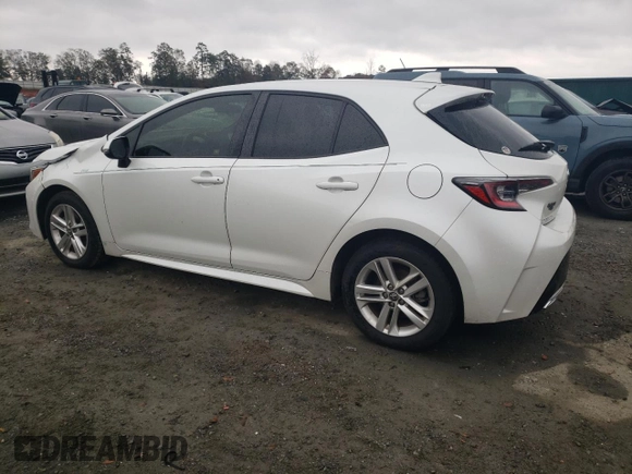 2021 Toyota Corolla Hatchback SE with VIN JTNB4MBE2M3127345, listed as a Copart auction lot 81556334 with 51,175 mi miles and Salvage Title. Bid and sale history available at carsss.com. Image 2.