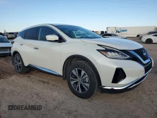 2022 Nissan Murano S with VIN 5N1AZ2AJ5NC119452, listed as a Copart auction lot 83622194 with 38,464 mi miles and Salvage Title. Bid and sale history available at DreamBid. Image 4.