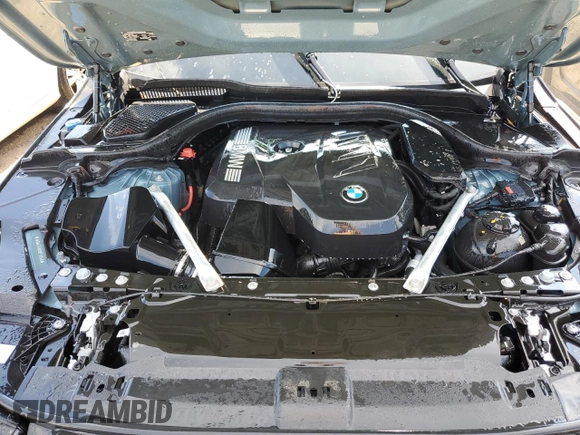 2024 BMW 5 Series 530i with VIN WBA43FJ0XRCP78759, listed as a Copart auction lot 76415134 with 0 mi miles and Salvage Title. Bid and sale history available at carsss.com. Image 11.
