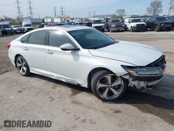2019 Honda Accord Touring with VIN 1HGCV2F98KA010158, listed as a IAAI auction lot 41914888 with 46,960 mi miles and . Bid and sale history available at DreamBid. Image 1.