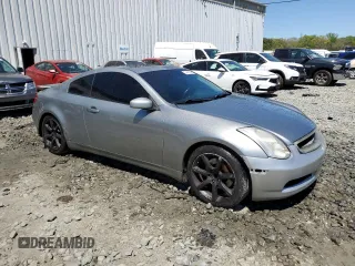 2003 Infiniti G35 w/Leather with VIN JNKCV54E33M207821, listed as a Copart auction lot 54410365 with 145,020 mi miles and Salvage Title. Bid and sale history available at DreamBid. Image 4.
