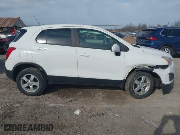 2016 Chevrolet Trax LS with VIN KL7CJNSB3GB762062, listed as a IAAI auction lot 41826277 with 115,235 mi miles. Bid and sale history available at carsss.com. Image 13.