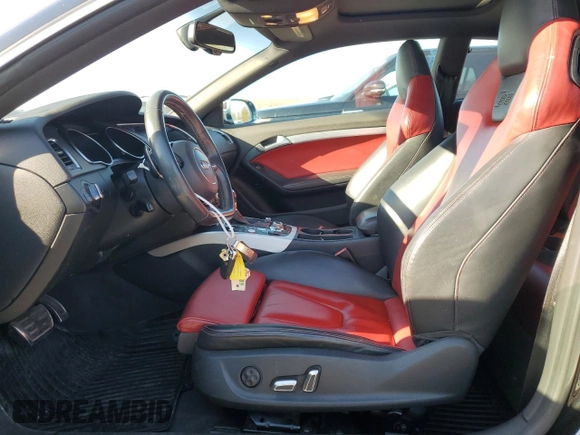 2015 Audi S5 Premium Plus with VIN WAUCGAFR8FA015141, listed as a Copart auction lot 47852075 with 76,513 mi miles and Salvage Title. Bid and sale history available at carsss.com. Image 7.