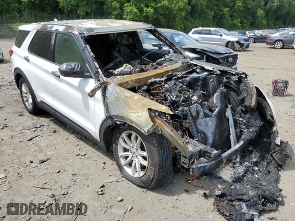 2020 Ford Explorer with VIN 1FMSK8BBXLGC10189, listed as a Copart auction lot 58836304 with Not Provided miles and Salvage Title. Bid and sale history available at carsss.com. Image 4.