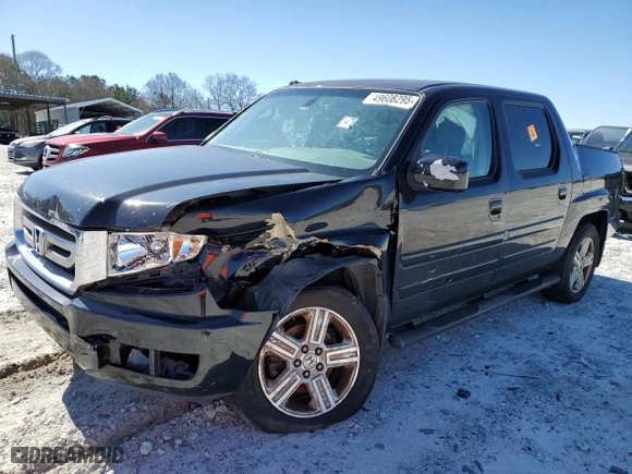 2010 Honda Ridgeline RTL with VIN 5FPYK1F51AB010343, listed as a Copart auction lot 49608295 with 0 mi miles and Non Repairable. Bid and sale history available at carsss.com. Image 1.