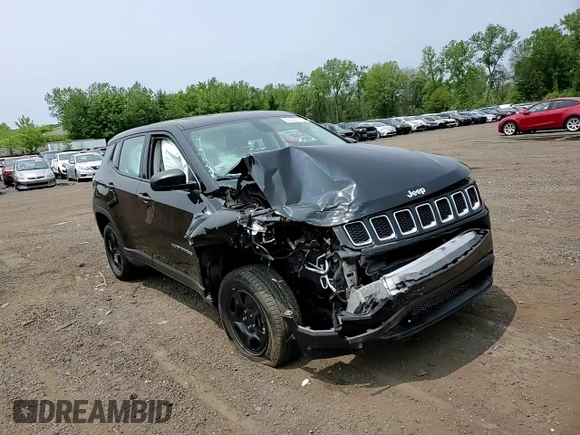2021 Jeep Compass Sport z VIN 3C4NJDAB0MT591580, wystawiony jako Copart lot #59692785 z przebiegiem 70 661 mil mil oraz Szkoda całkowita • Salvage title. Historia ofert i sprzedaży dostępna na DreamBid. Obrazek 14.