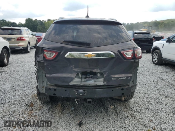 2017 Chevrolet Traverse LT with VIN 1GNKRGKDXHJ158138, listed as a Copart auction lot 67418044 with 120,048 mi miles and Salvage Title. Bid and sale history available at DreamBid. Image 6.