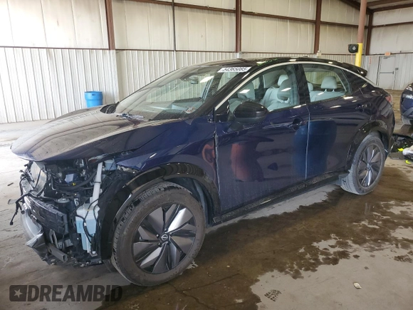 2023 Nissan ARIYA Engage with VIN JN1AF0BA8PM400533, listed as a Copart auction lot 54365085 with 25,251 mi miles and Salvage title. Bid and sale history available at DreamBid. Image 1.
