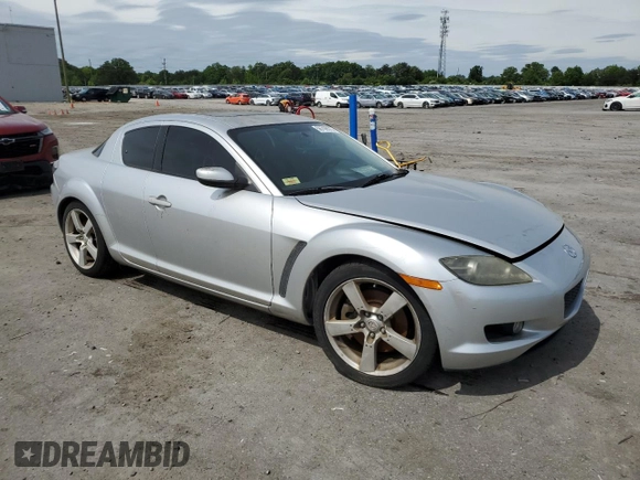 2005 Mazda RX-8 z VIN JM1FE17N650156229, wystawiony jako Copart lot #56708575 z przebiegiem Nie podano mil oraz Czysty tytuł • Clean title. Historia ofert i sprzedaży dostępna na DreamBid. Obrazek 4.